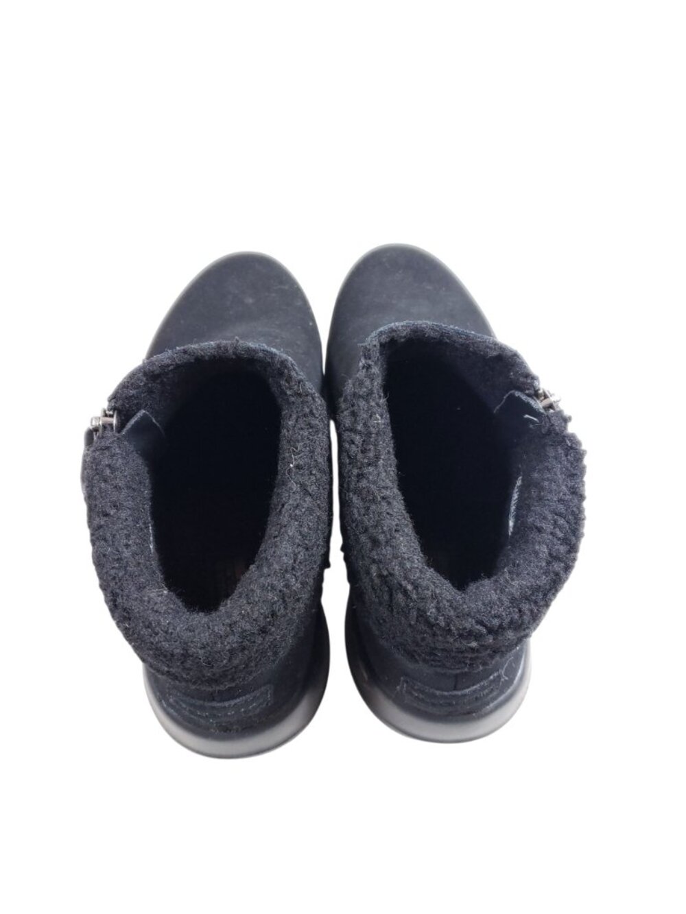 Skechers Womens Size 8 On The Go Black Ankle Boots Faux Fur Lined - Picture 7 of 9